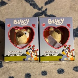 Bluey Backpack Plush Clip! 2 Bingo Clips!  Brand New!